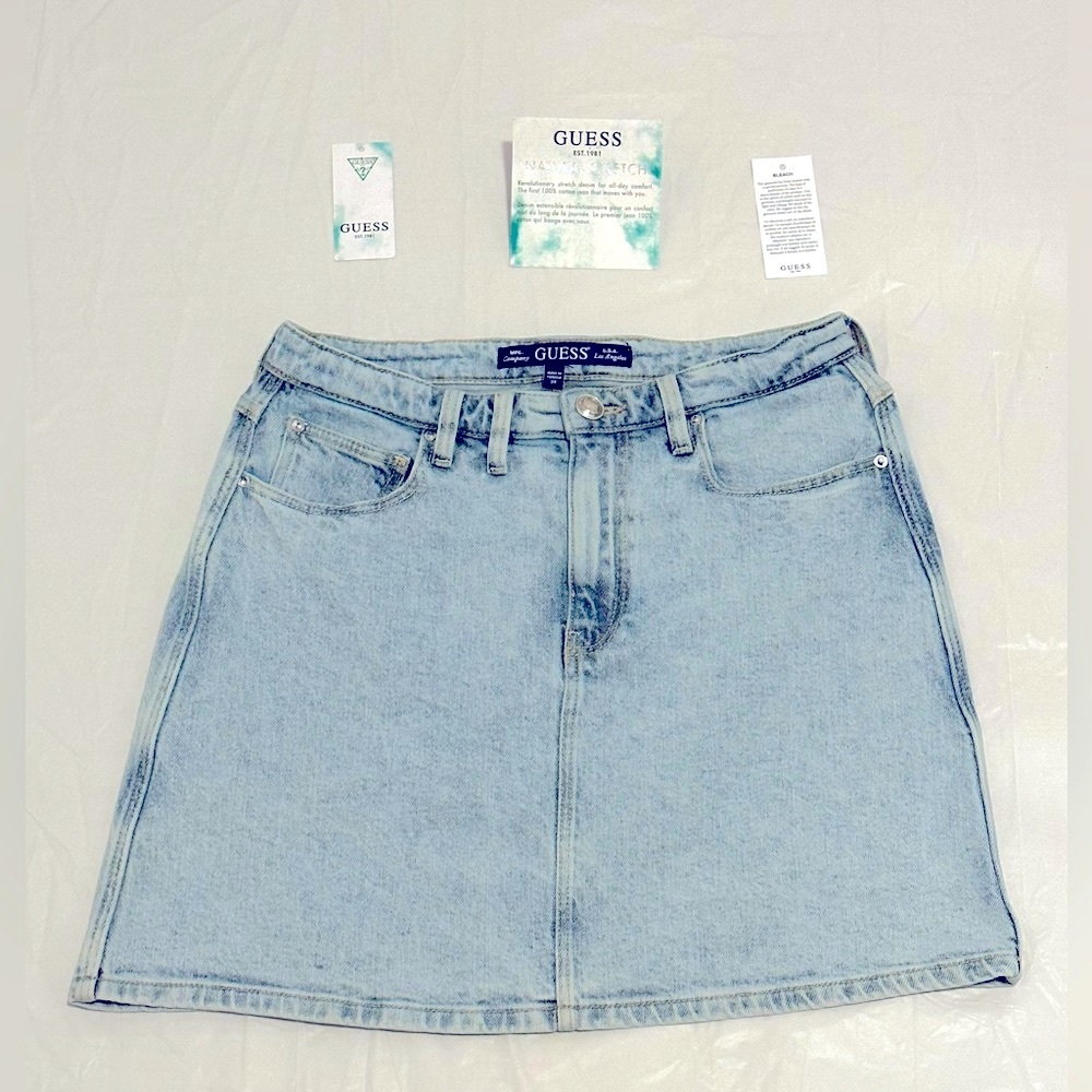 Guess Women's Eco-Friendly Carla Denim Mini Skirt